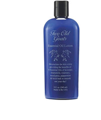 Two Old Goats Lotion, bouteille 8oz, hydratation douce et parfum naturel.