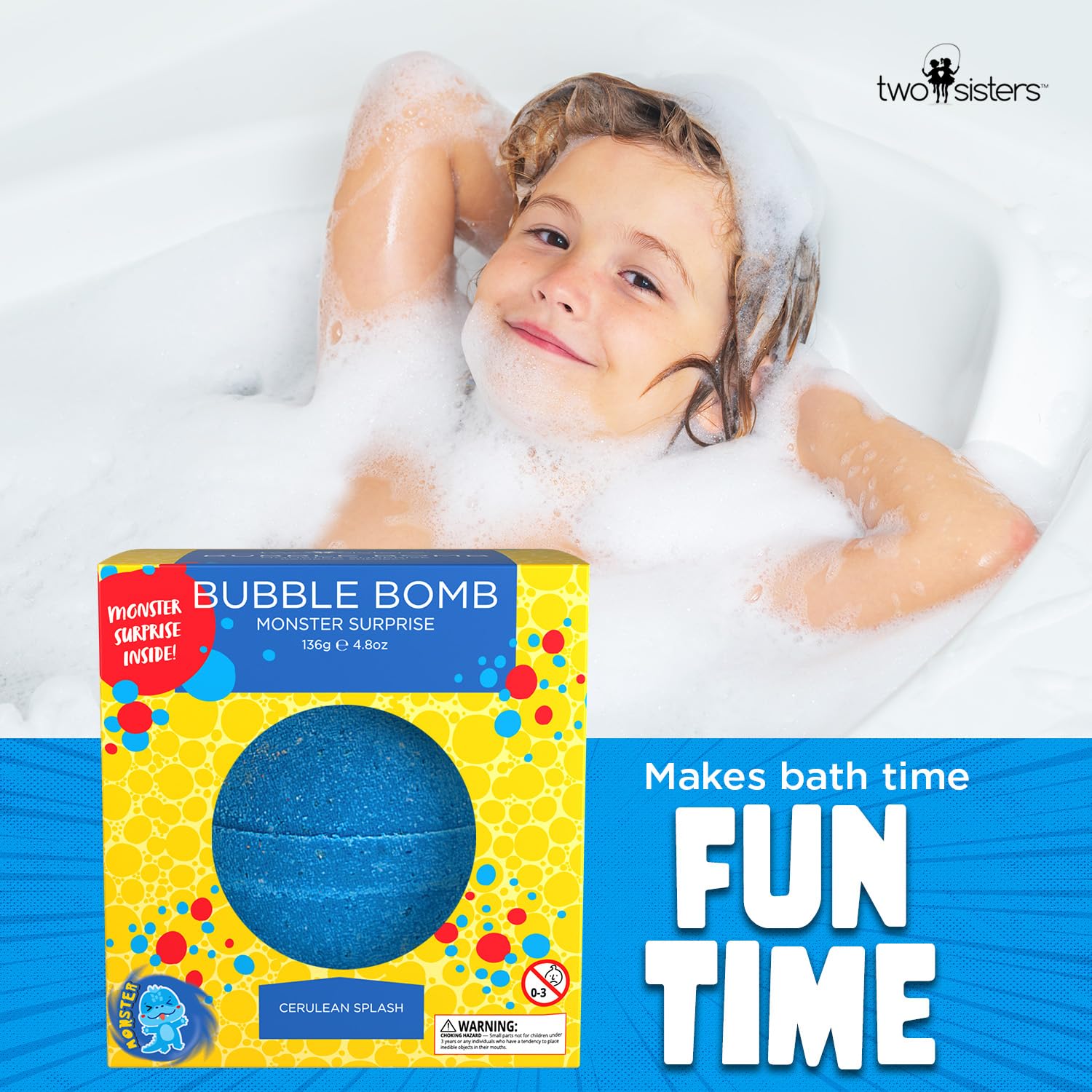 Two Sisters Poke Monster: formule sans taches pour la baignoire