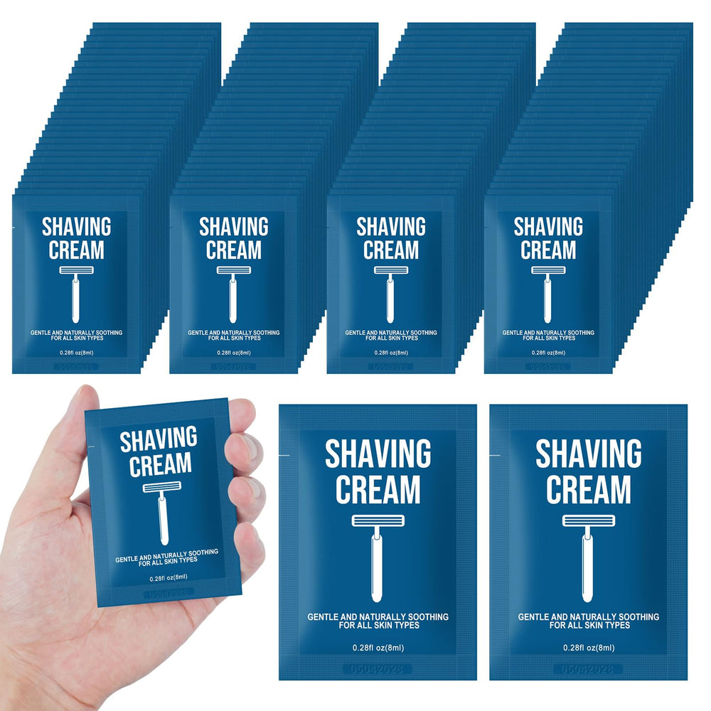 Twoworld crème de rasage voyage 8 ml, lot de 50, pratique et sans fuite.