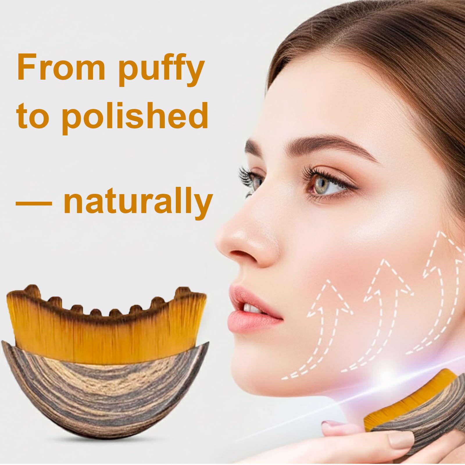 Gua sha TWPER inox cœur – contour du visage défini et frais