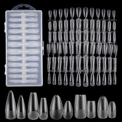 TXMOYI – ongles amande, forme ballerine longue, couverture complète pour manucure à domicile.