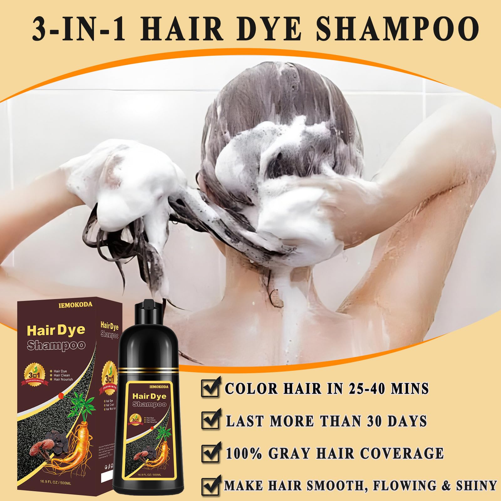 Cheveux après TEINTURE TYAYW, couleur rouge vin riche et nourris