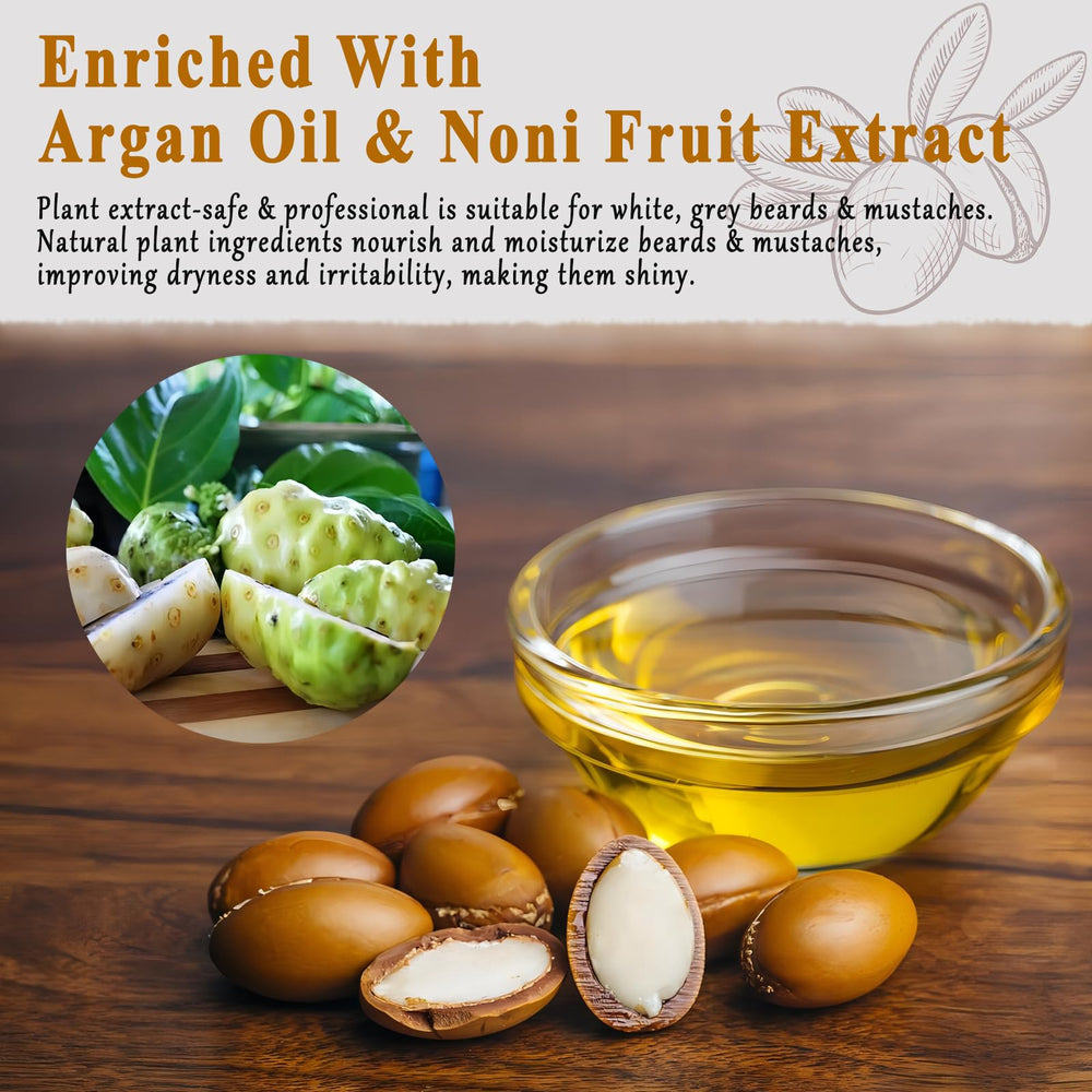 TYAYW extraits argan noni: ingrédients nourrissants pour les poils de barbe