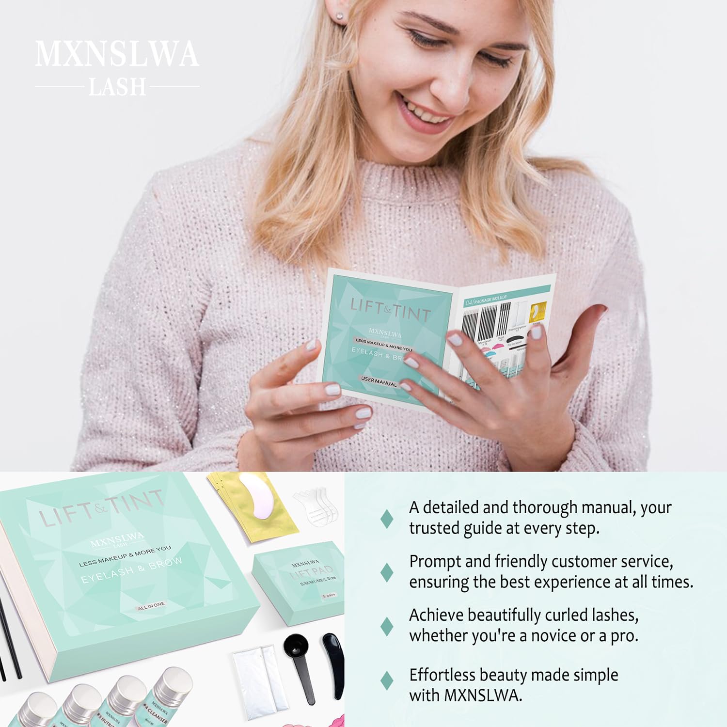 TYAYW kit rehaussement cils – formule douce pour cils sensibles