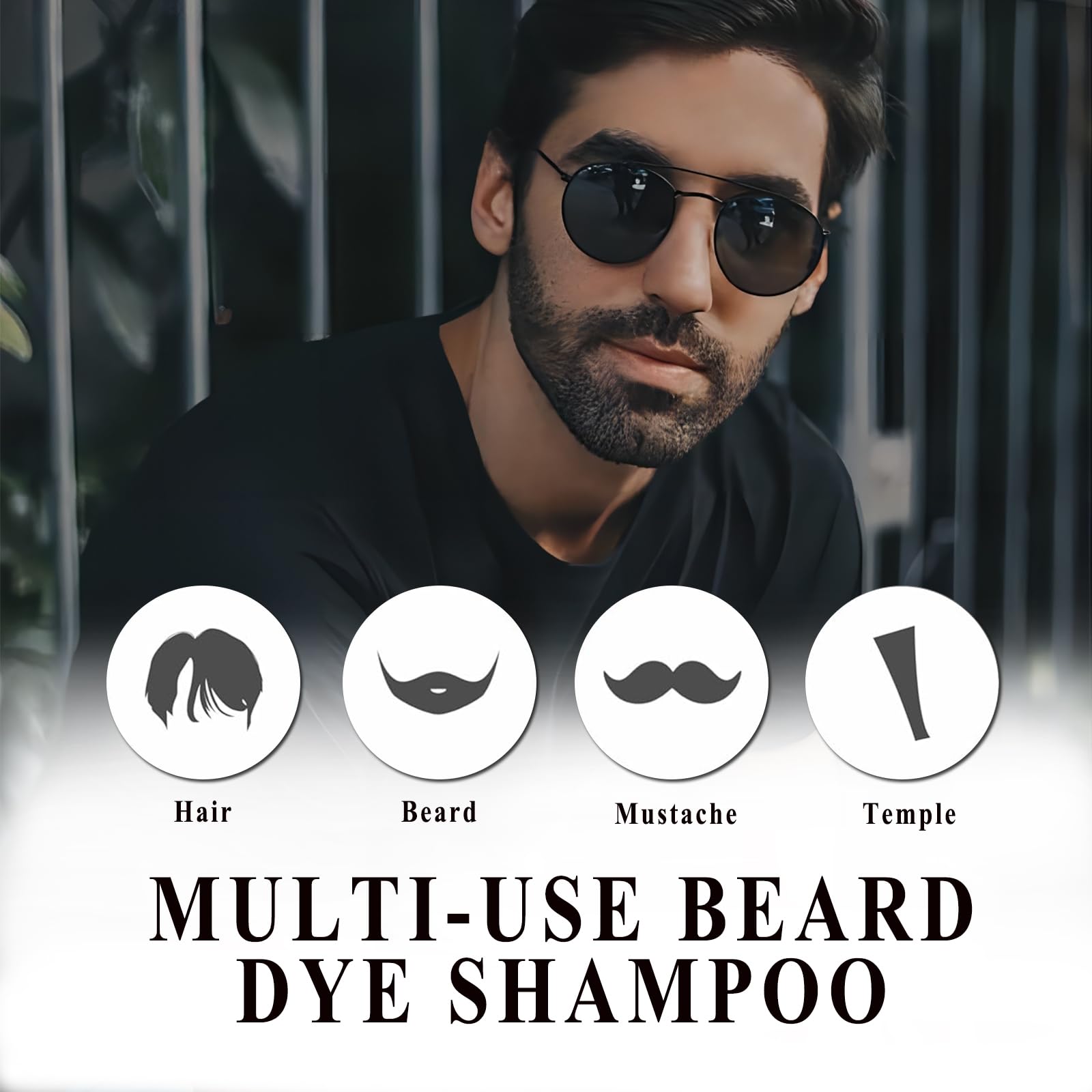 TYAYW teinture barbe mousse soin: mousse nettoyante pour barbe bien préparée