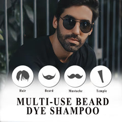 TYAYW teinture barbe mousse soin: mousse nettoyante pour barbe bien préparée