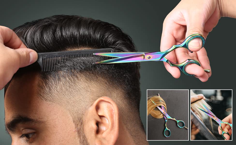 Tycon Instruments ciseaux-cheveux polyvalents, idéaux pour salon, barbier et usage personnel.