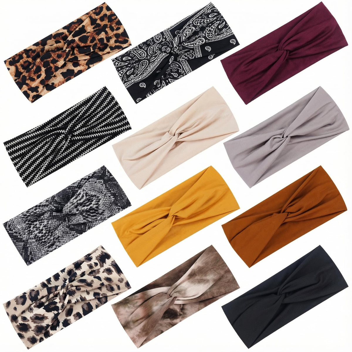 Bandeaux Tyfthui pour femmes, pack de 12, confortables et tendance.