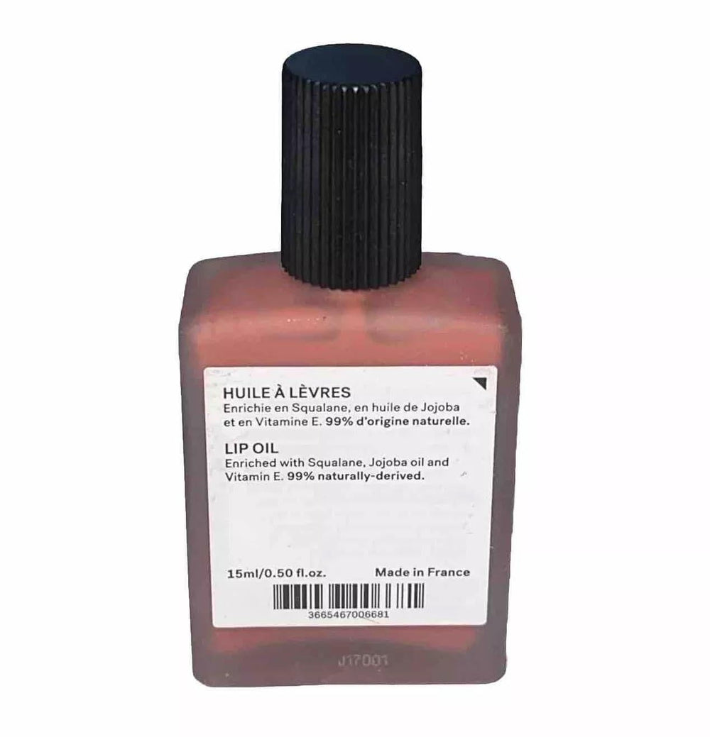 Typology Huile teintée lèvres Rose Poudré — application précise et hydratation durable.