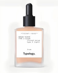 Typology Serum Teint Type 2 vitamine C et squalane : couvrance naturelle et hydratation.