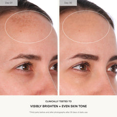 Texture lumineuse du sérum U Beauty Resurfacing Compound pour un éclat naturel.
