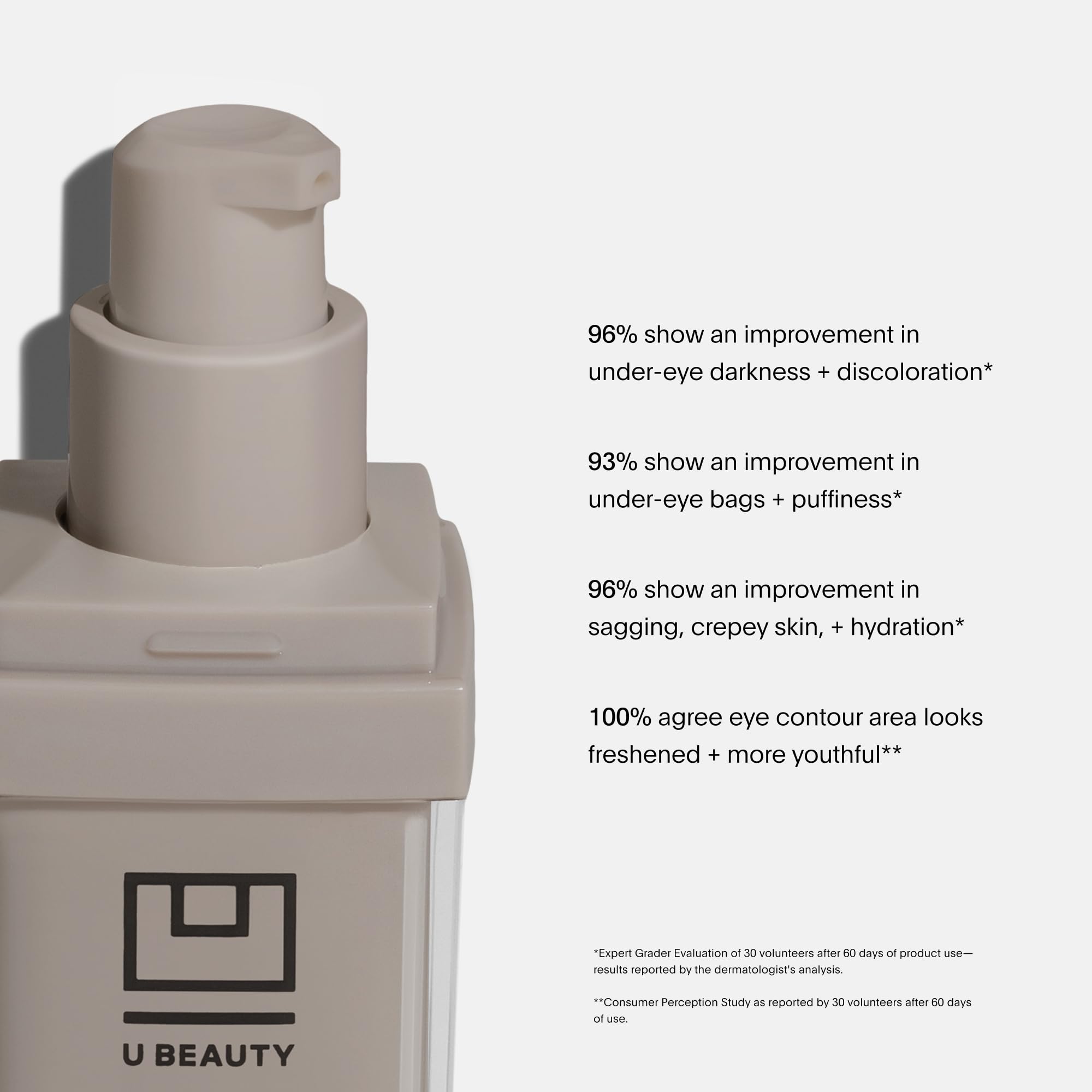 U Beauty Return Eye Concentrate texture crème légère pour le contour des yeux