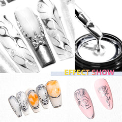U-Shinein detail-reflets-argent, gros plan sur la brillance metallique.