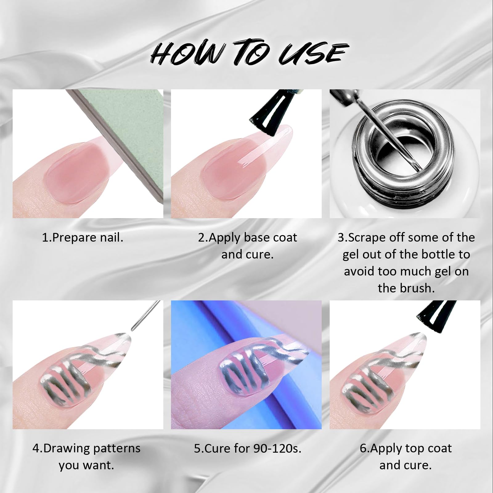 U-Shinein utilisation à domicile pour débutants sur ongles