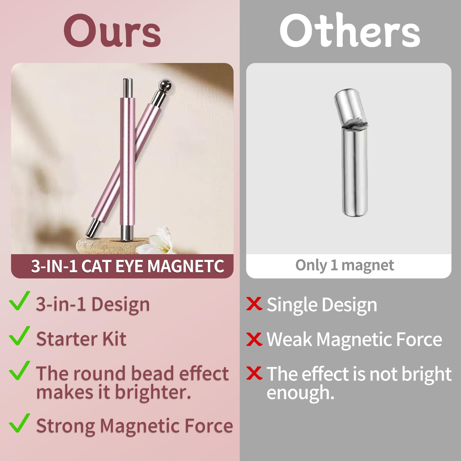 uadbau outils cœurs aimant 1 : premier cœur pour motifs romantiques sur ongles.