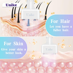 Uaike Derma Stamp: focus barbe, application simple à domicile.