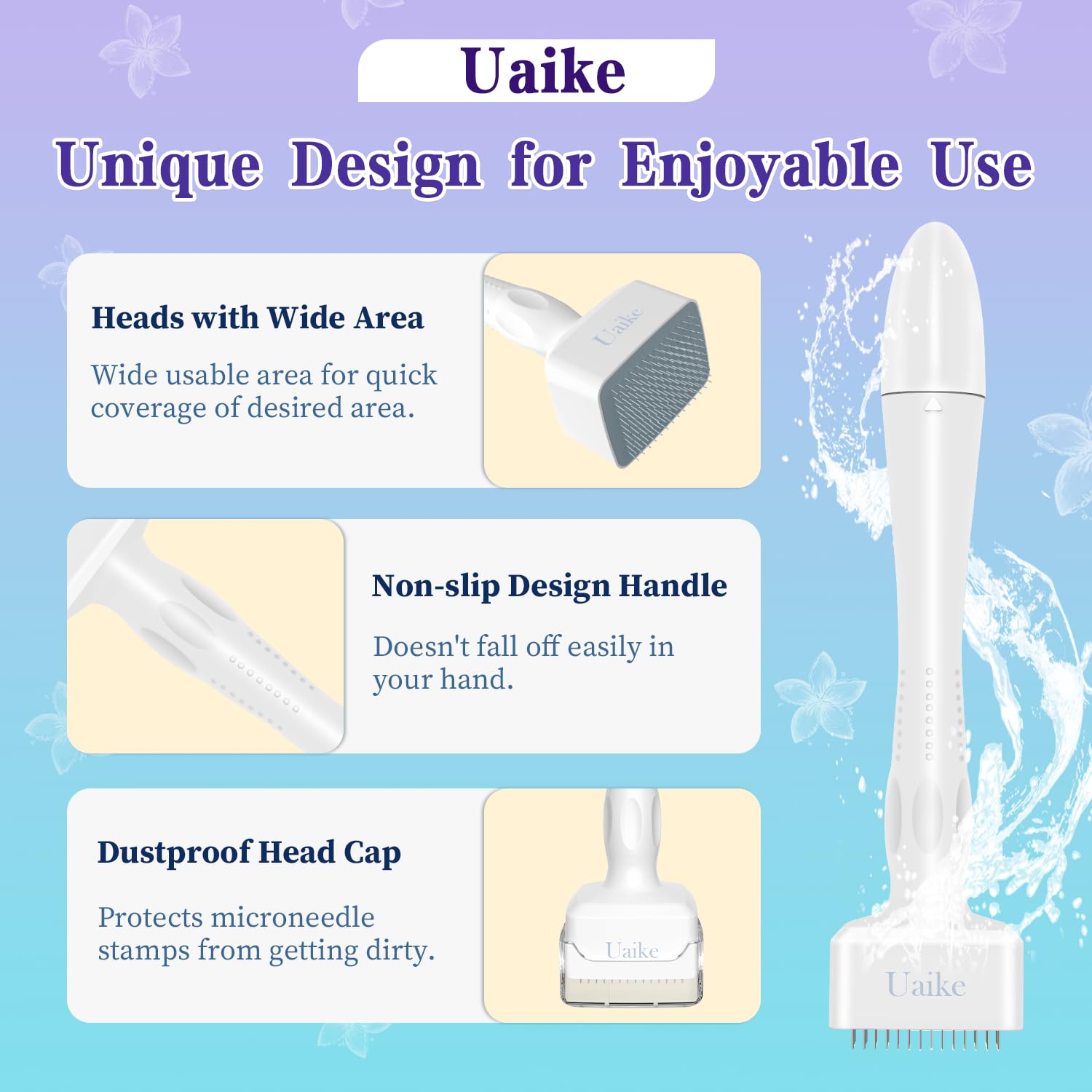 Uaike Derma Stamp: utilisation à domicile pratique et portable.