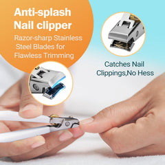 UANRNA coupe-ongles: garde anti-eclaboussures reduisant les projections