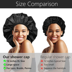 Taille xl et braids: Auban convient pour cheveux épais et longs.