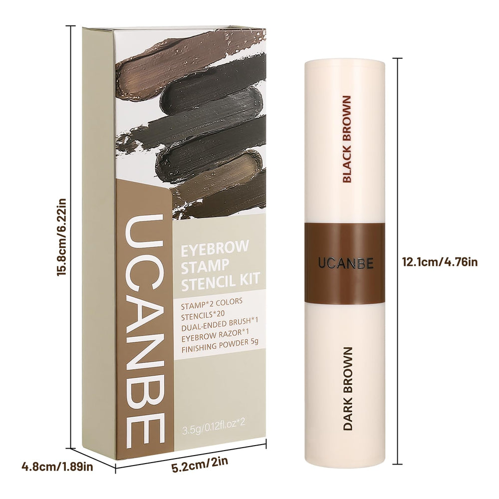 UCANBE 20 pochoirs réutilisables pour sourcils adaptés à chaque visage.