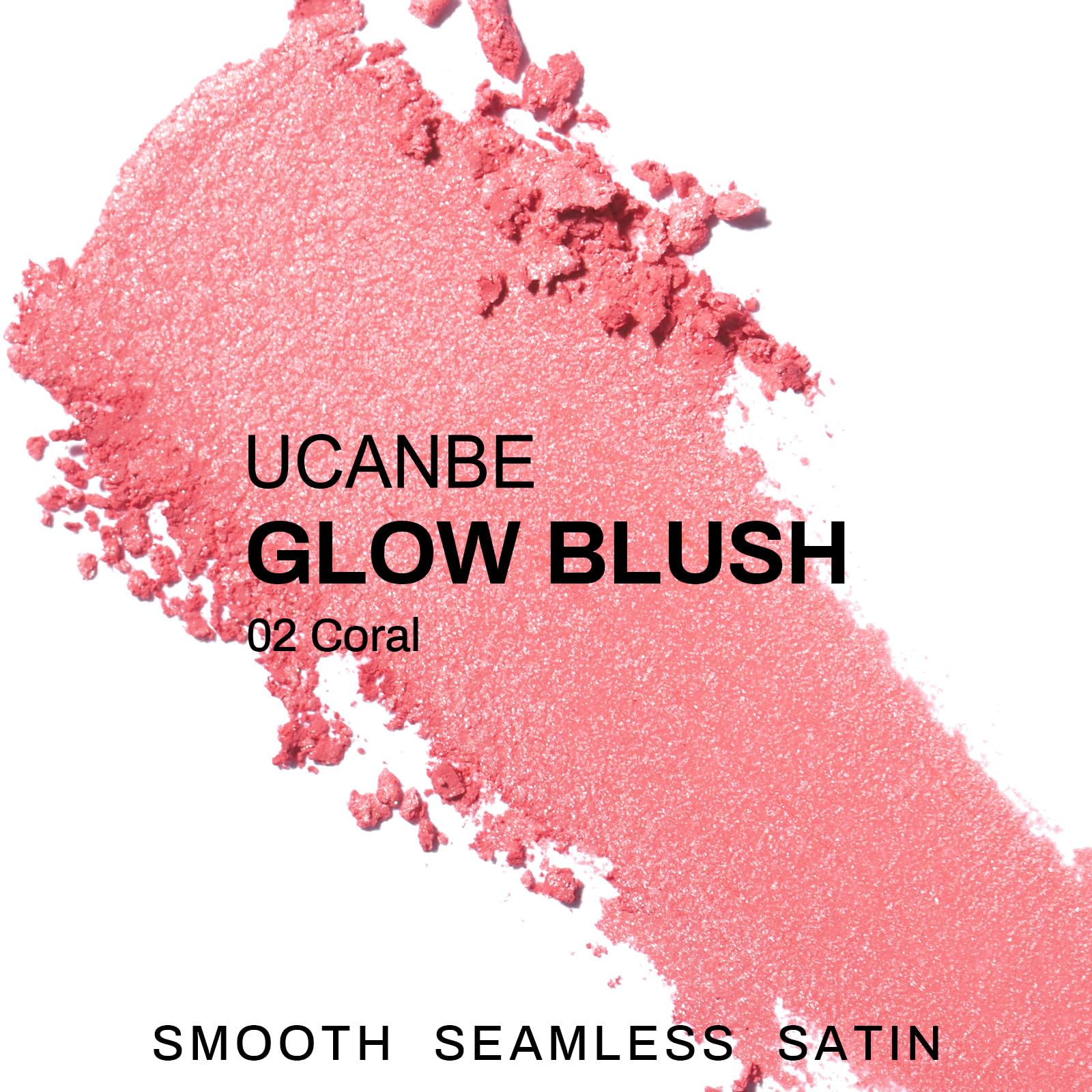 Échantillon sur peau montrant le rendu corail rosé du UCANBE 02 Coral