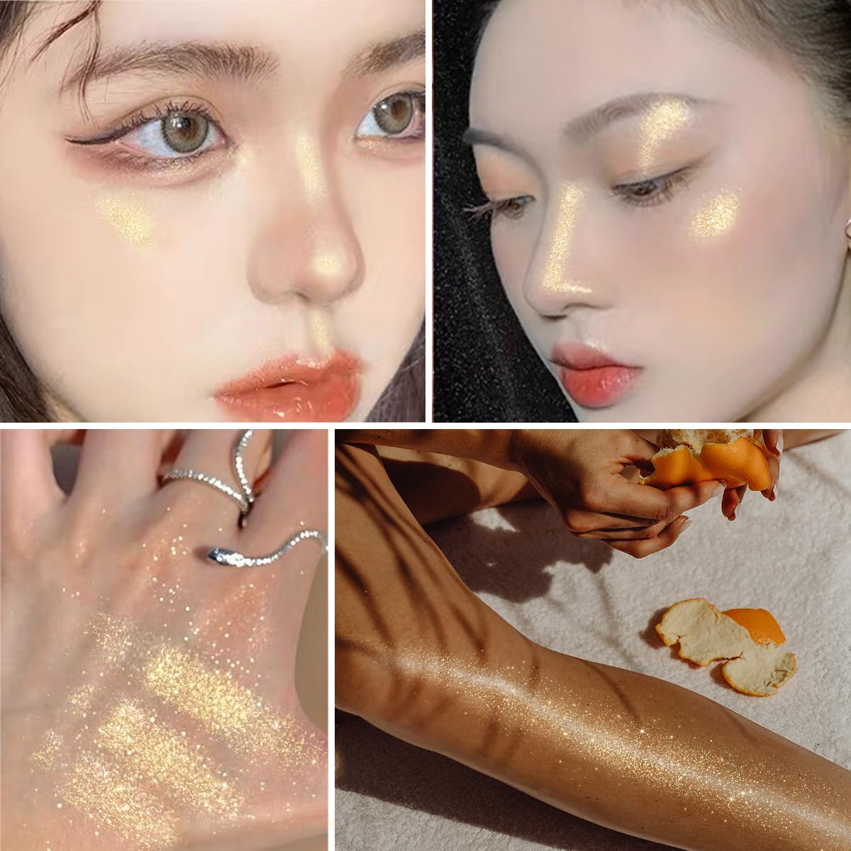 UCANBE brillance subtile paillettes pour visage et corps
