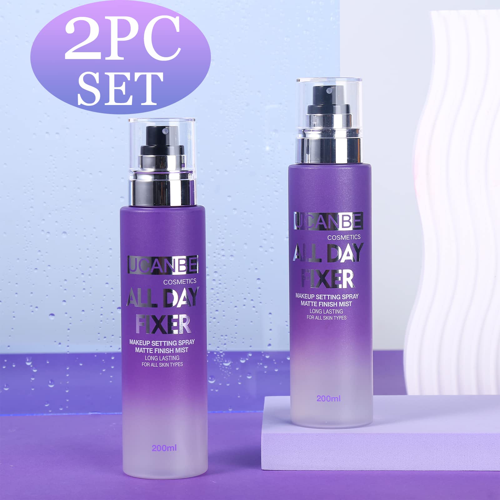 UCANBE brume-maquillage, contrôle de la brillance toute la journée.