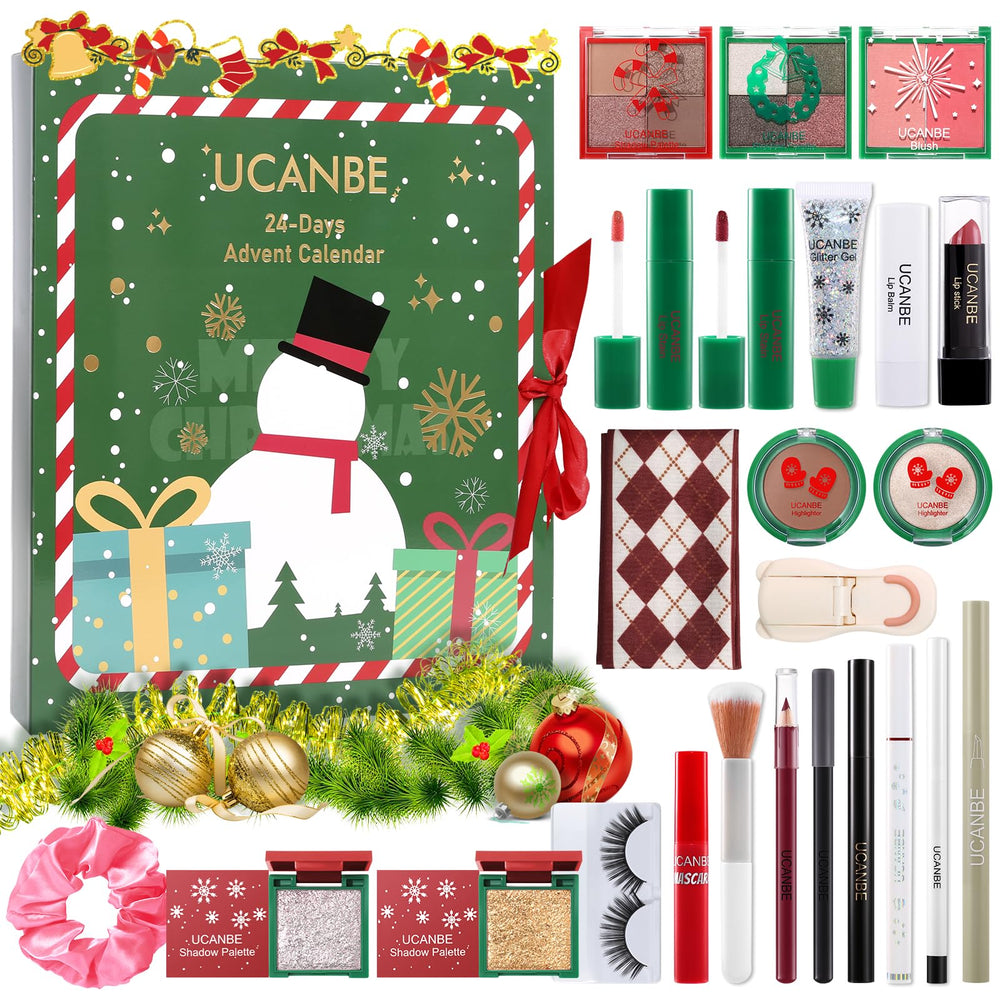 UCANBE Calendrier Avent 2025: 24 surprises pour divers looks festifs