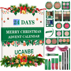Calendrier UCANBE dévoilant 24 surprises maquillage quotidiennes pour explorer le look.