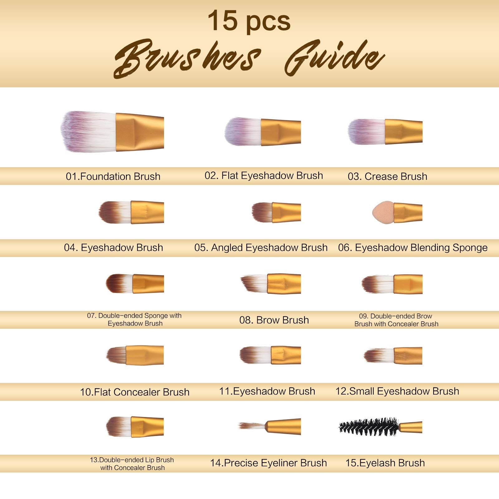 Kit maquillage complet UCANBE: tout-en-un pour créations variées.