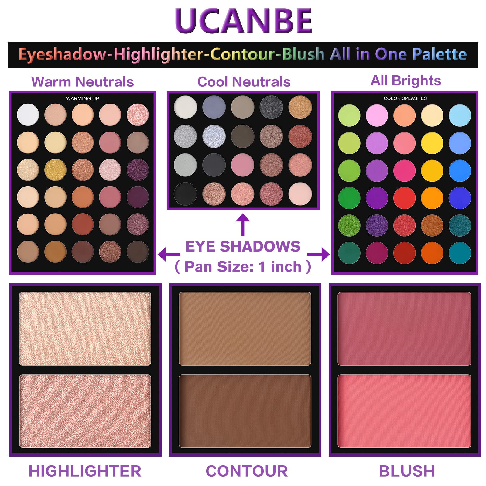 Échantillons de teintes UCANBE – nuancés pour sélectionner votre style