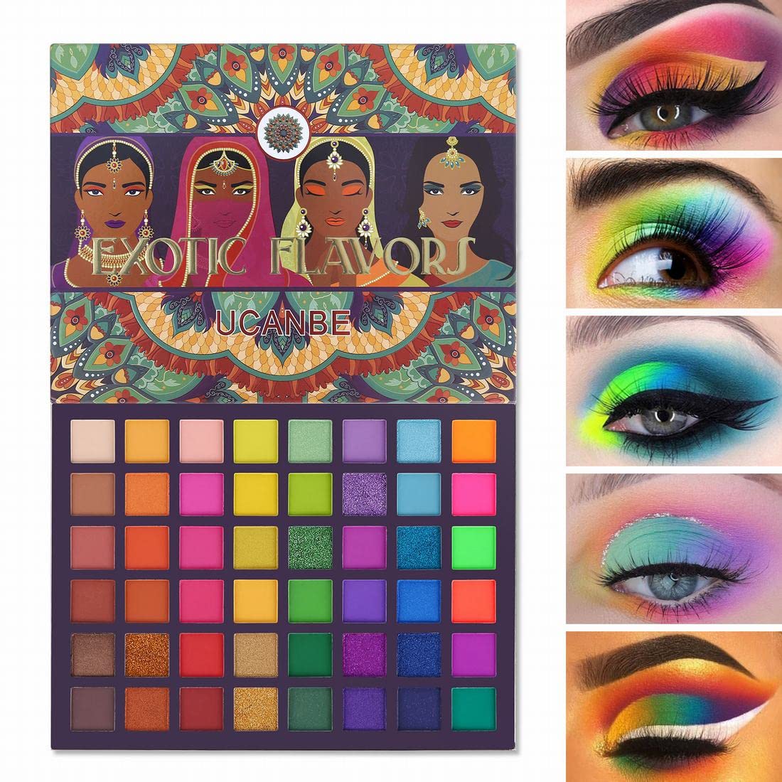 Palette UCANBE Exotic Flavors, yeux néon, pour des regards audacieux et lumineux