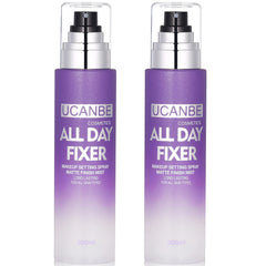 UCANBE fixateur-maquillage Matte, ensemble 2pc, pour une tenue durable.