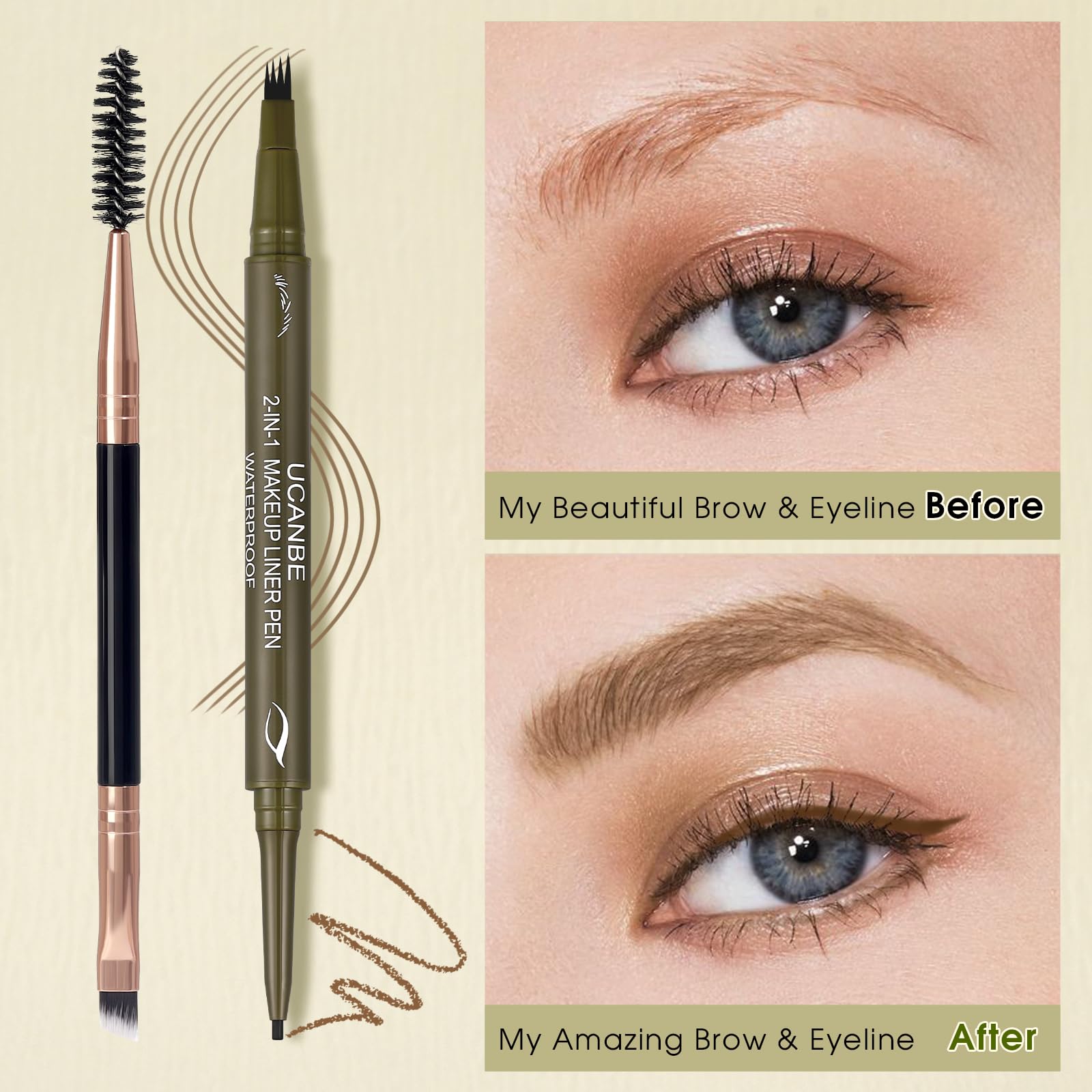 UCANBE gel pour les yeux, tracé précis et confortable.