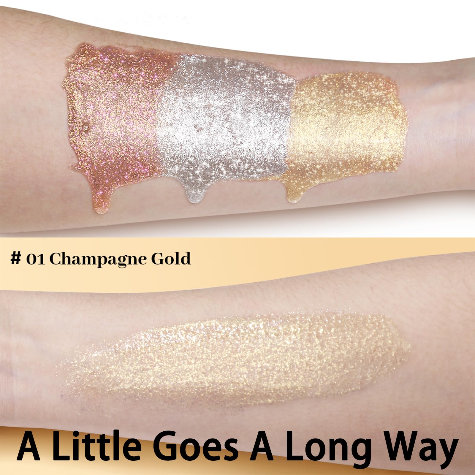 UCANBE luminiseur holographique Champagne Gold pour peau radieuse