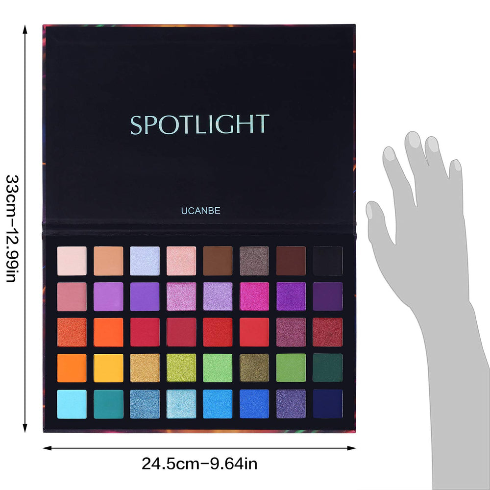 UCANBE Spotlight Palette ombres pailletées lumineuses et festives