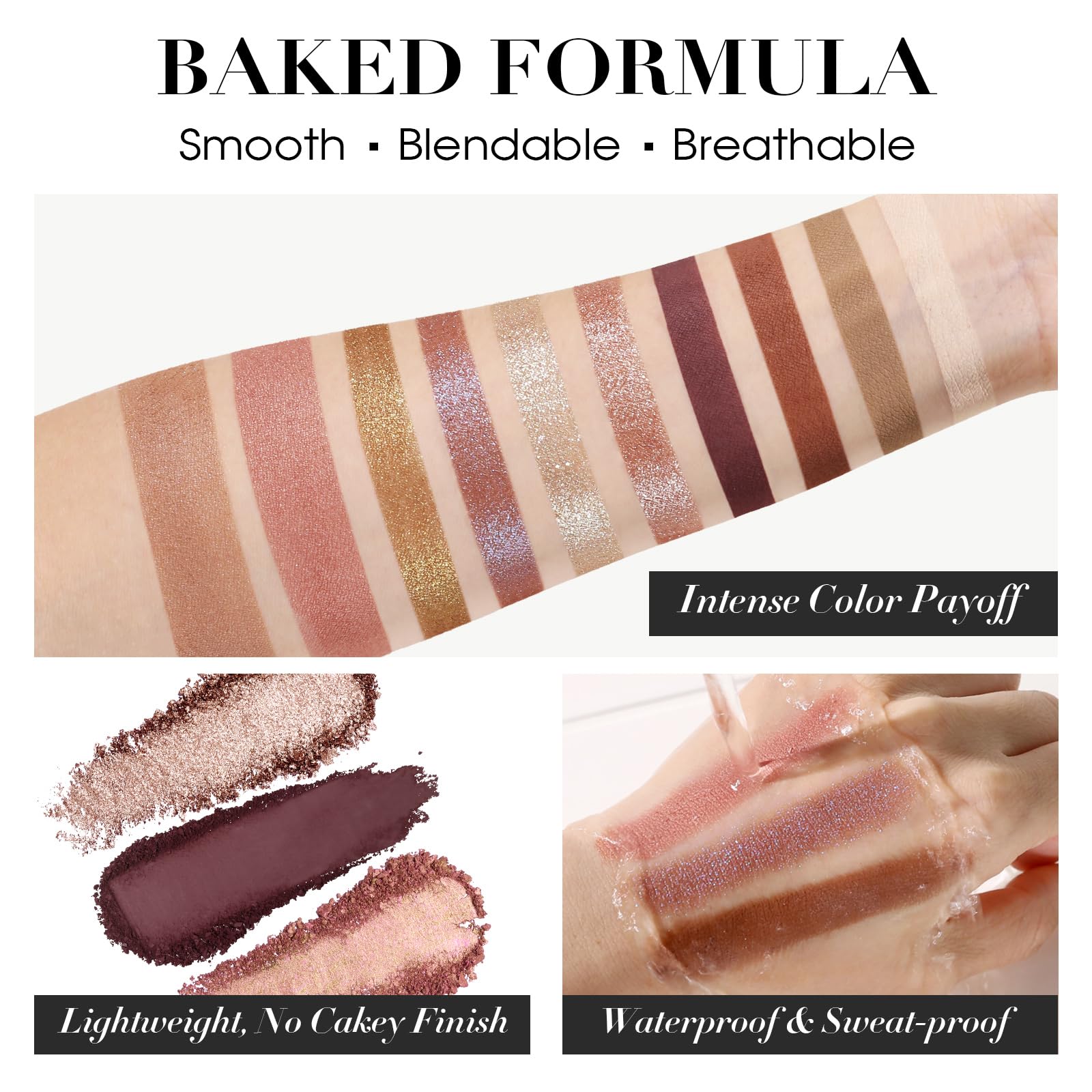 UCANBE palette tout-en-un cuite – Étui-poches: maquillage prêt à emporter.