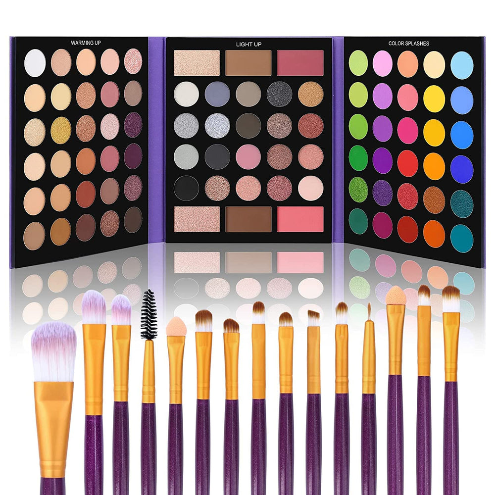 UCANBE Palete Yeux 86 couleurs nude pour des regards naturels et intenses.