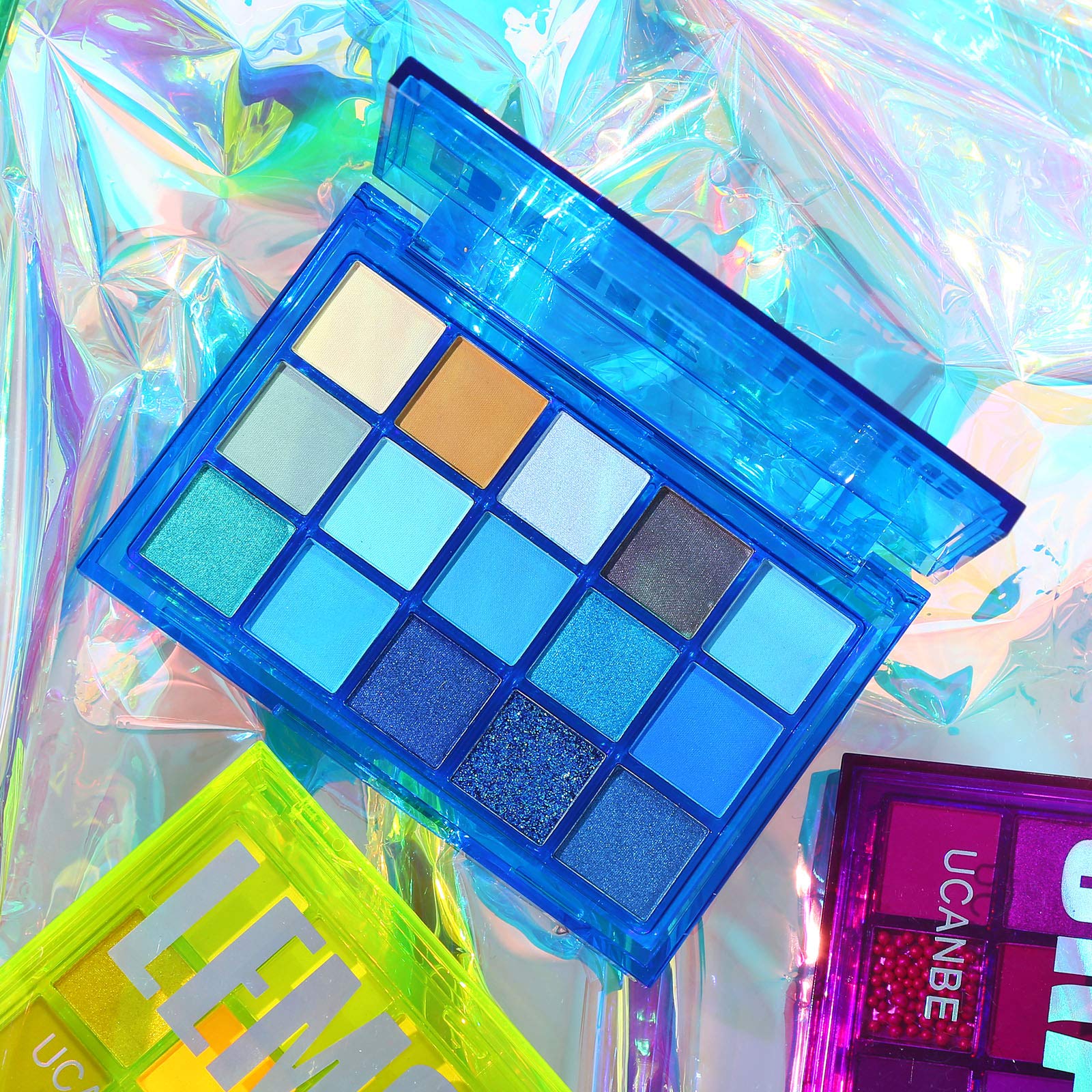 UCANBE Palette 15 teintes, pigments riches pour divers looks.