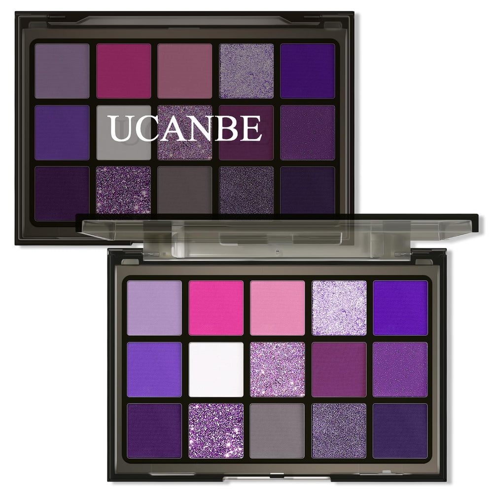 Palette UCANBE Purple montrant 15 teintes polyvalentes et durables.