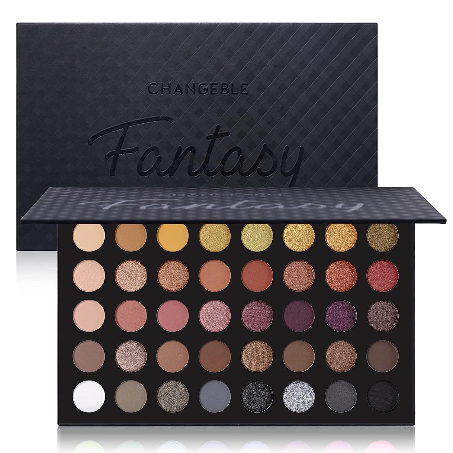 UCANBE palette yeux neutres 40 teintes pour looks naturels et polyvalents