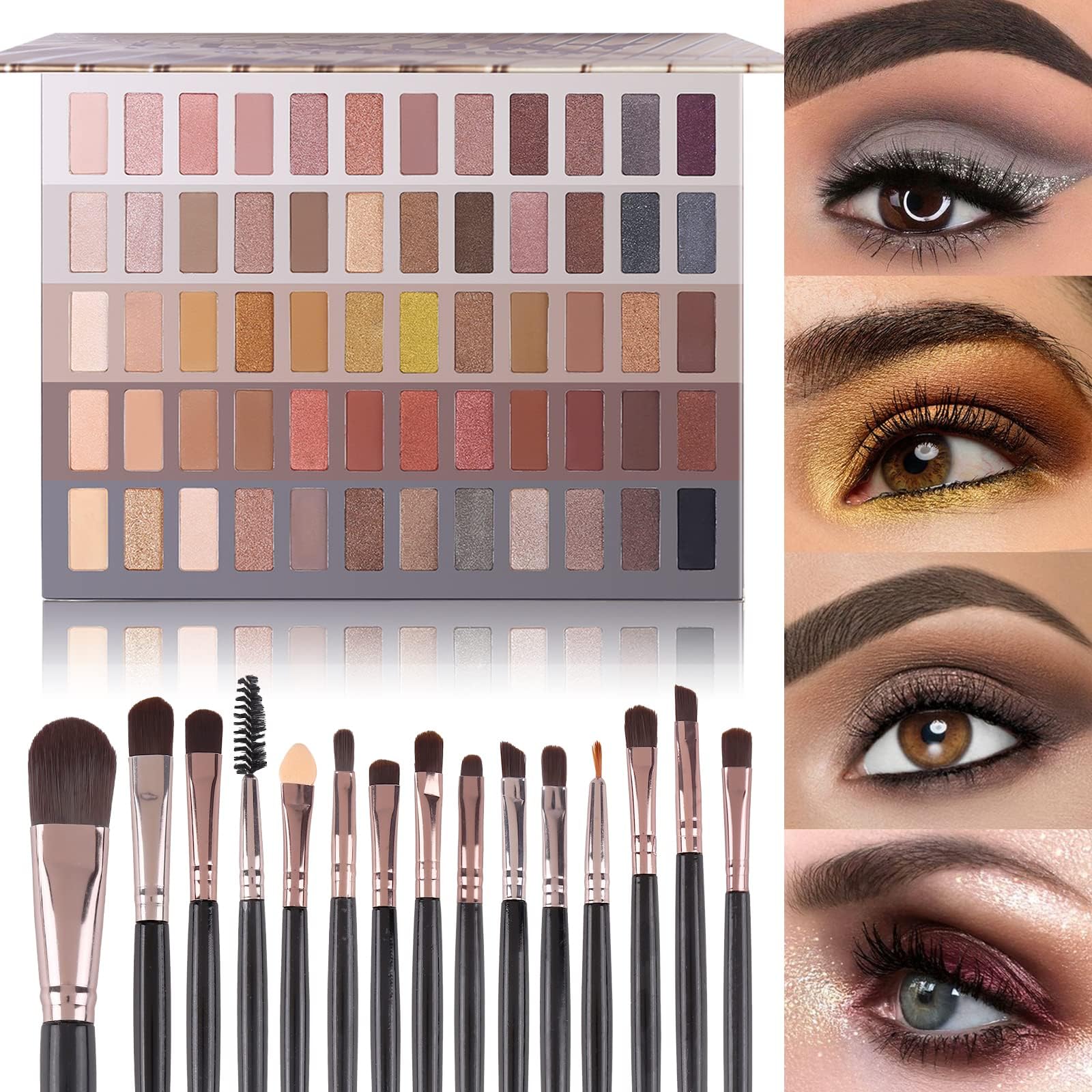 Palette UCANBE 60 couleurs pour regards nude et fume au quotidien