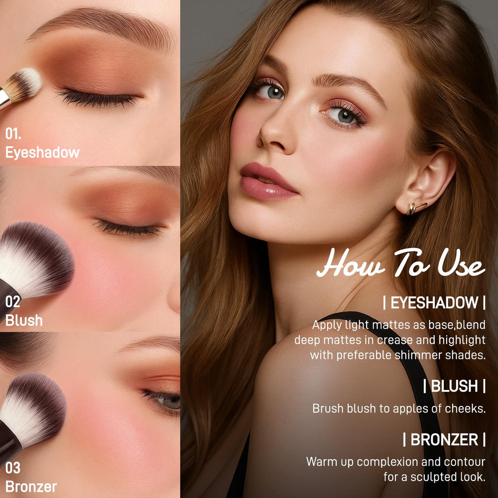 Palette UCANBE ouverte montrant les teintes et textures