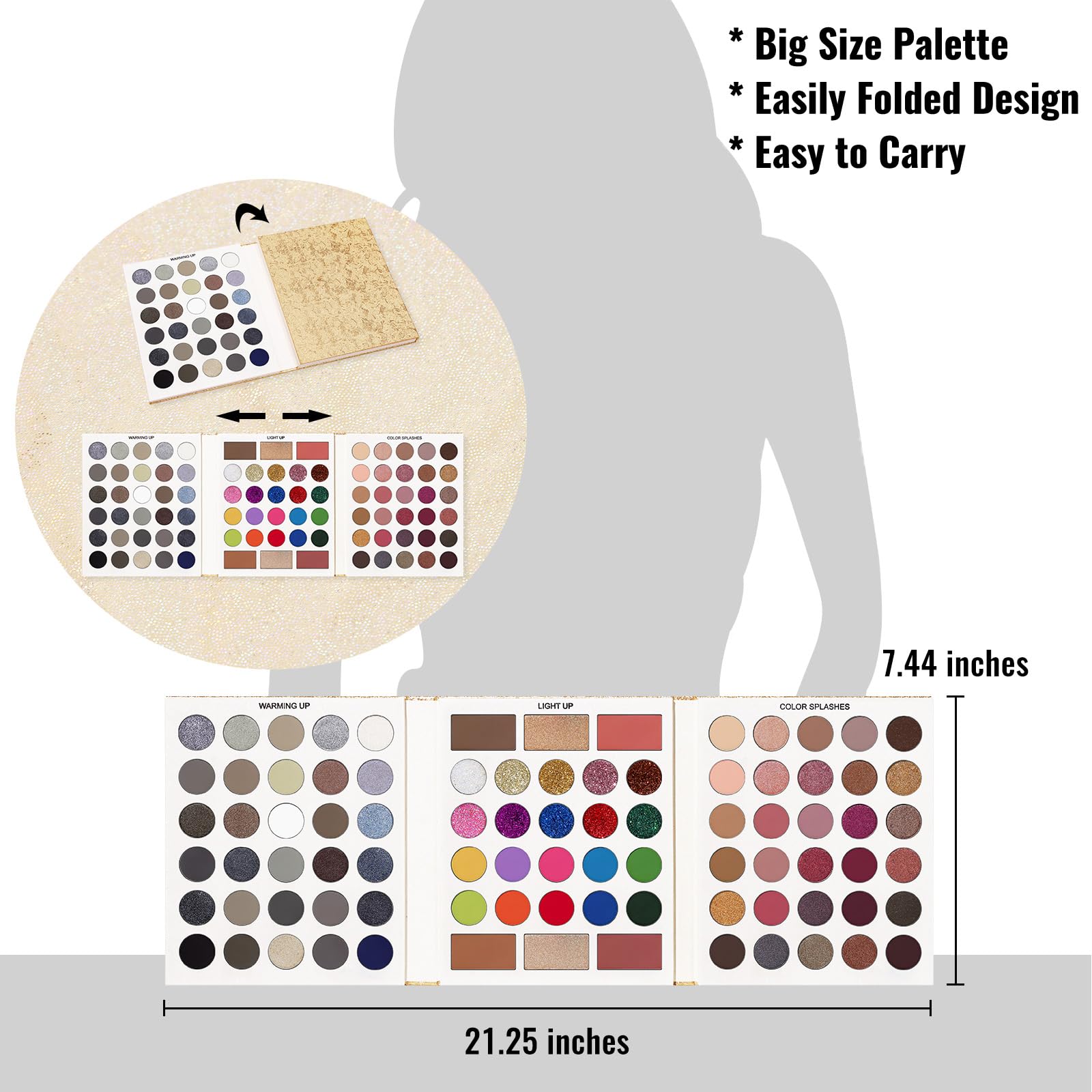 Palette polyvalente UCANBE pour maquillage quotidien ou d’Halloween.