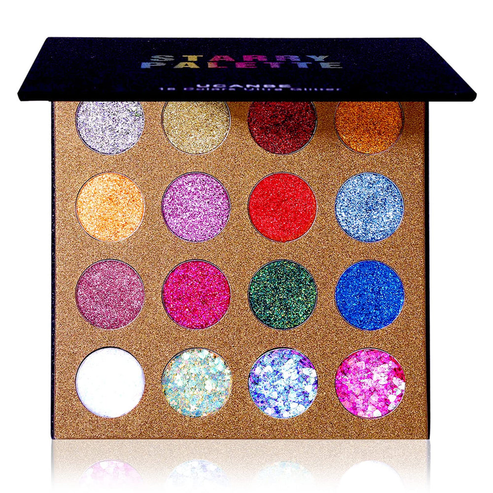 UCANBE Pro Palette Paillettes ensemble pour un éclat polyvalent sur yeux et corps