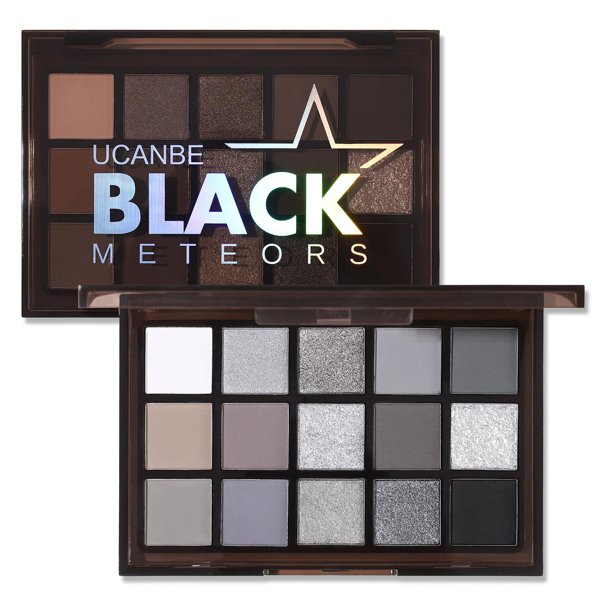 UCANBE Smokey Black: palette yeux, look smoky durable pour le quotidien.