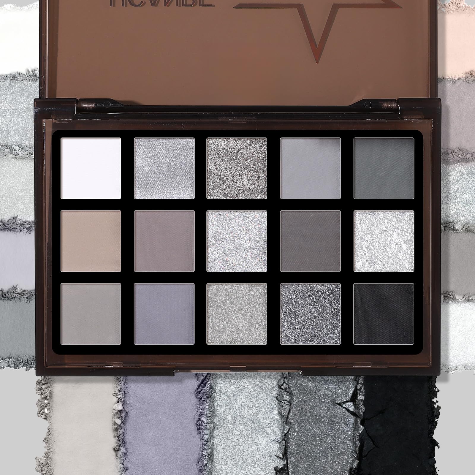 UCANBE Smokey Black: palette compacte adaptée aux retouches et déplacements.