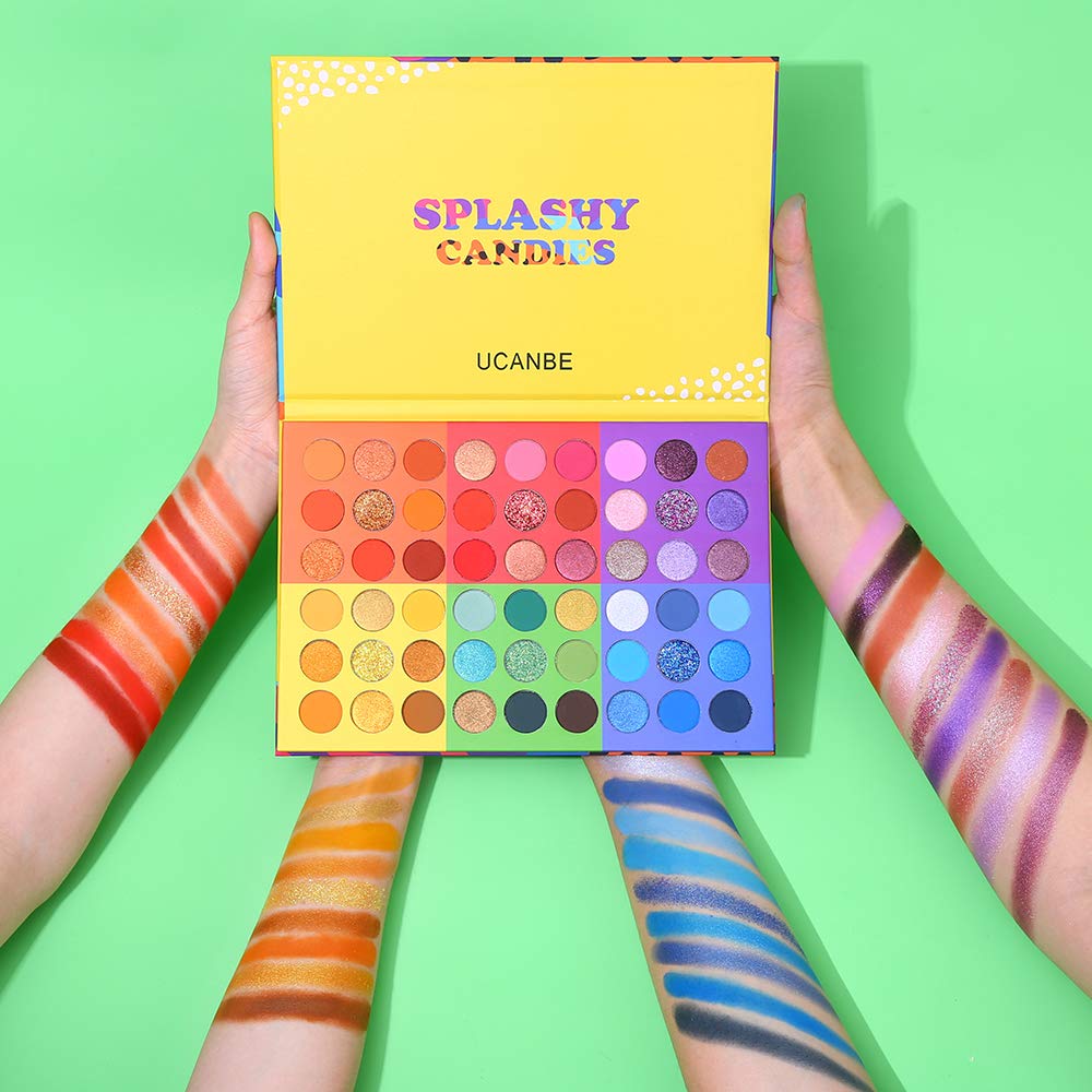 UCANBE Splashy Candies Palette Yeux, application rapide et polyvalente.