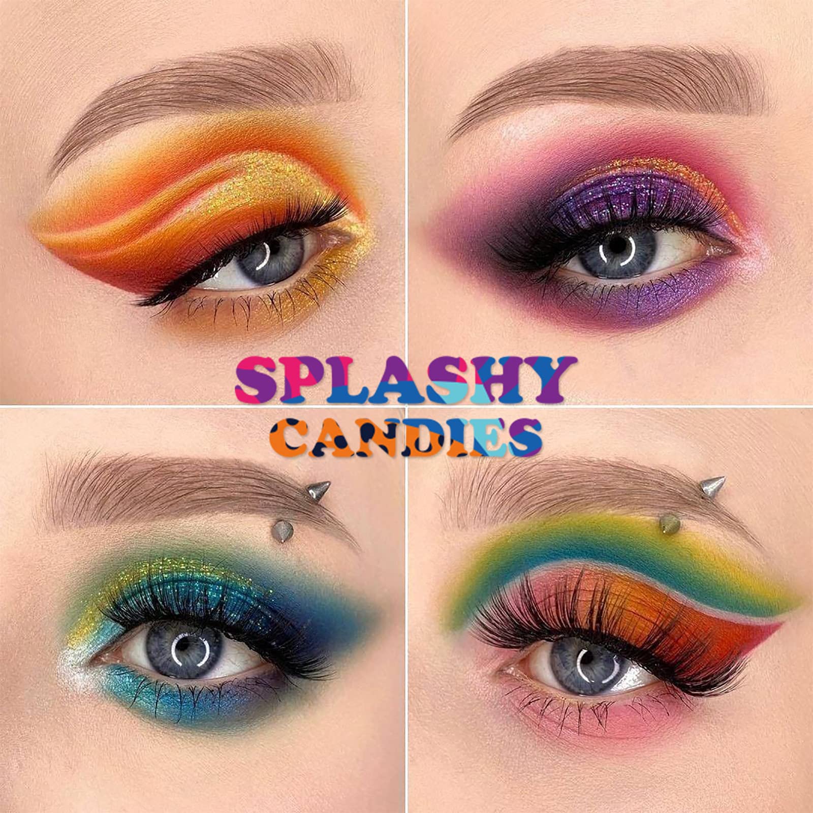 UCANBE Splashy Candies Yeux Emballage pratique et etui inclus.