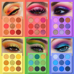 UCANBE Splashy Candies Yeux Mat 27 Teintes offrent des tons intenses et estompage facile.